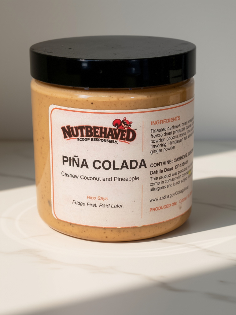 Piña Colada - Cashew Coconut Pineapple Butter